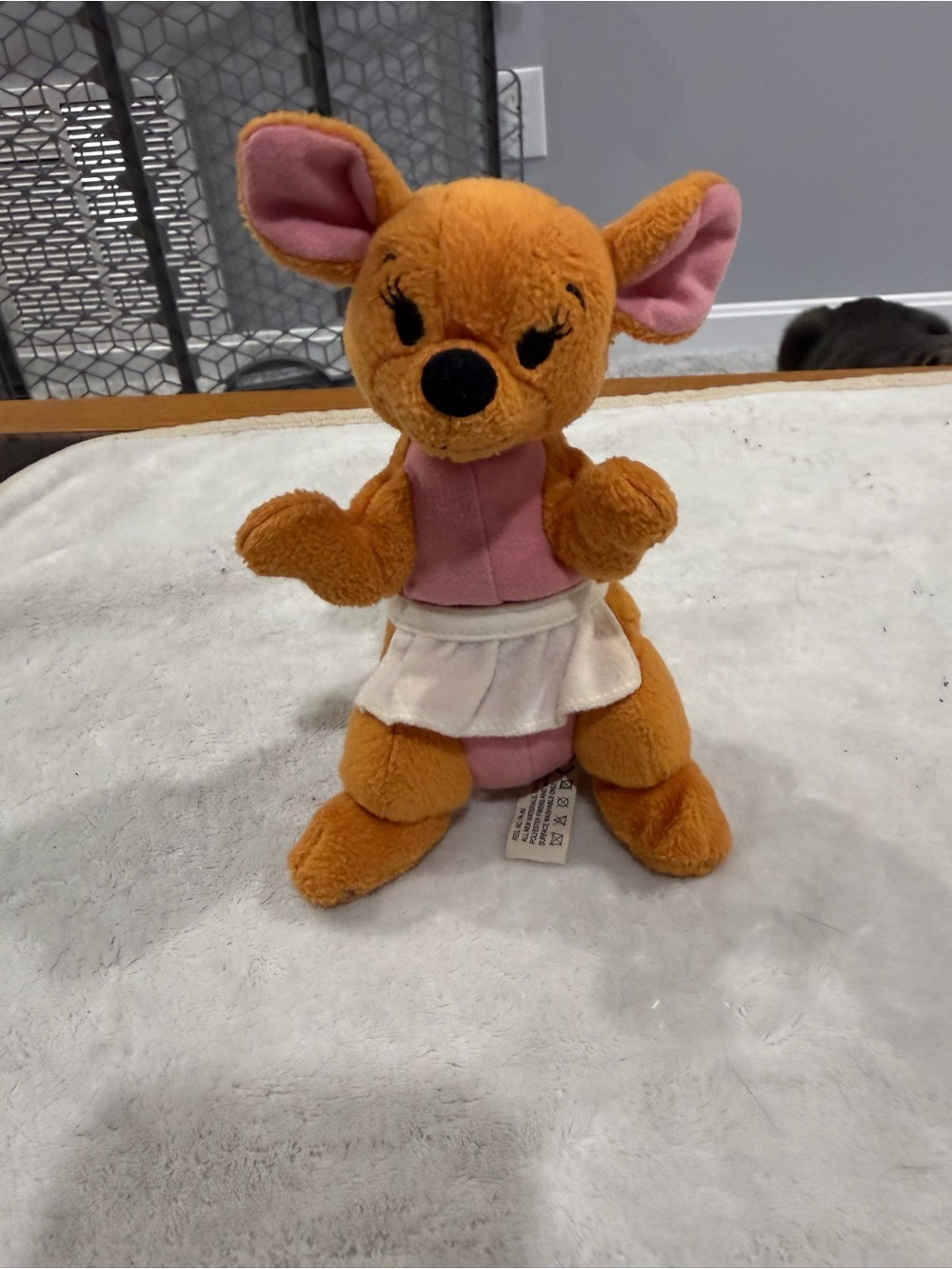 MATTEL Walt Disney Winnie the Pooh KANGA  6.5”STUFFED ANIMAL, Bean bag, used